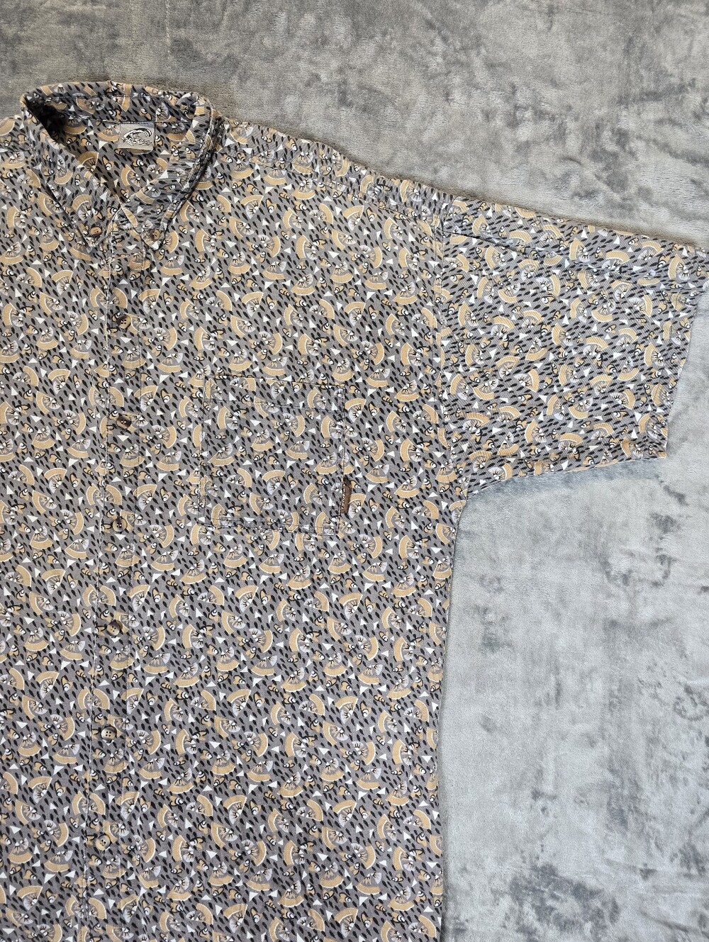 Vintage O'neil All Over Print AOP Button Up Shirt Size 2XL